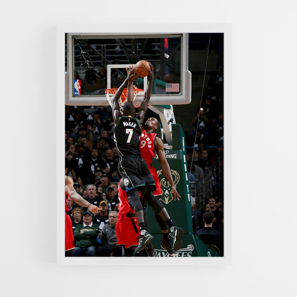 Poster Thon maker – affiche Basketball (vue 3)